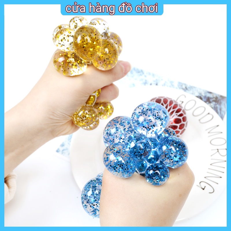 Đồ Chơi Bóp Giảm Căng Thẳng Hình Chùm Nho Có Nhạc