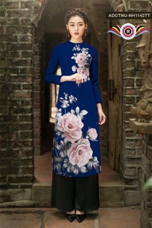 Áo dài cách tân 3D hoa hồng