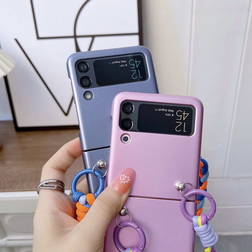 Ốp Điện Thoại PC Cứng Chống Sốc Có Vòng Đỡ Hình Khủng Long Cho Samsung Z Flip 4 ZFLIP4