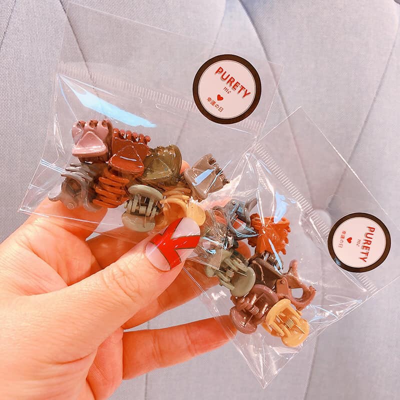 Set 8 chiếc kẹp tóc cho bé nhiều hình - Giao mẫu ngẫu nhiên