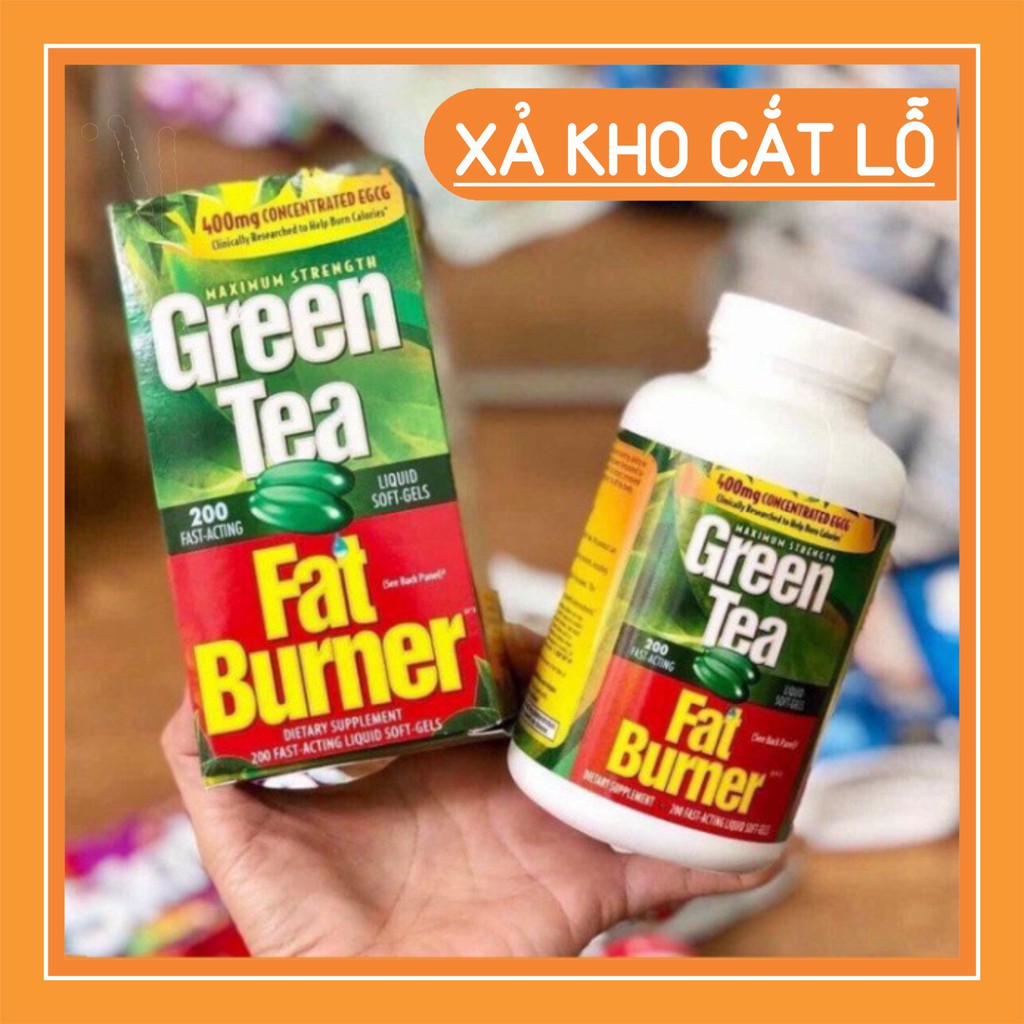 XẢ KHO LỖ VỐN Viên uống giảm cân từ trà xanh Green Tea Fat Burner 200 viên *(&
