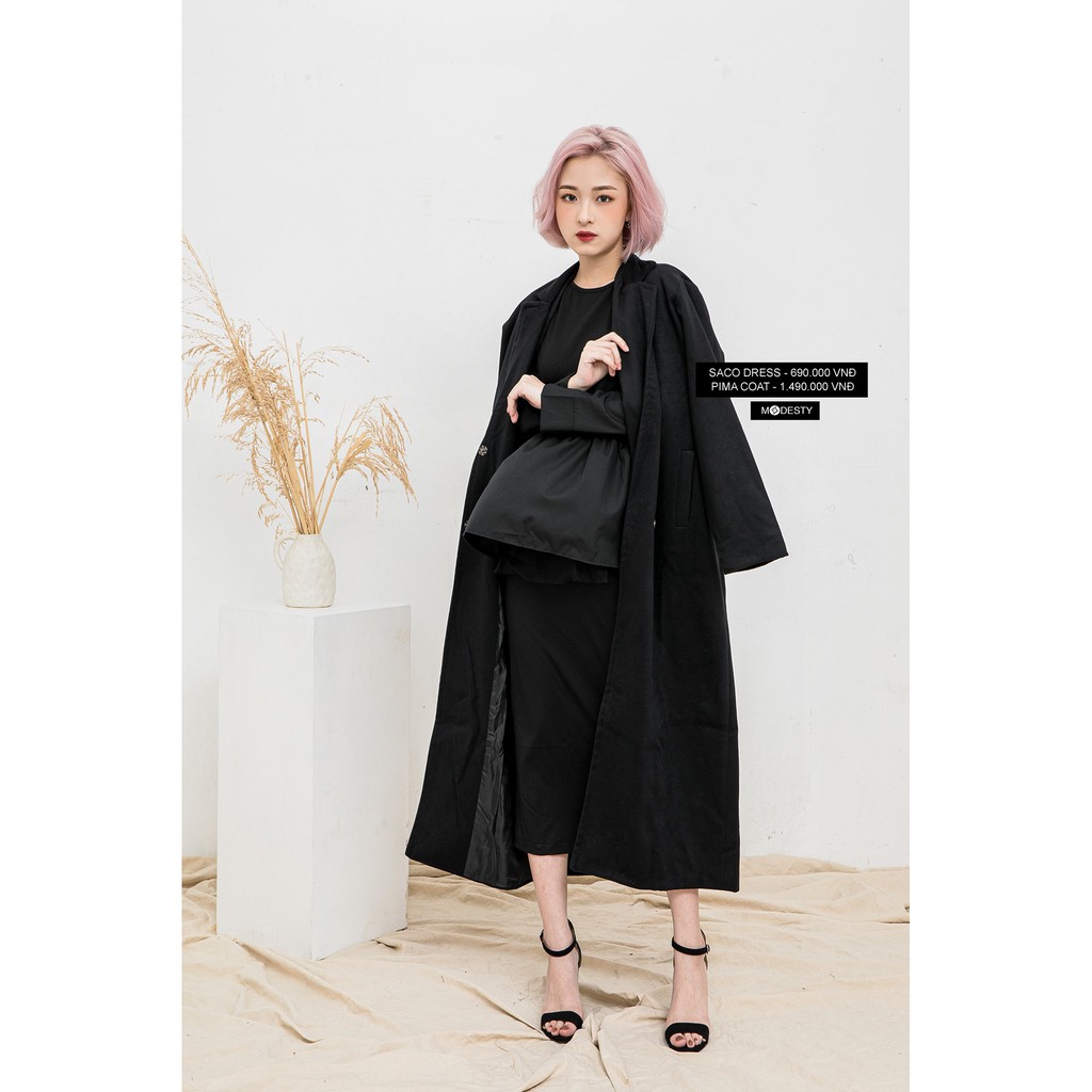 Modesty - Áo khoác dạ dài Pima Coat
