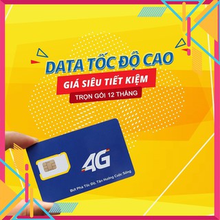 [HOT - SALE] Sim 4G mobi max băng thông, tặng 12 tháng
