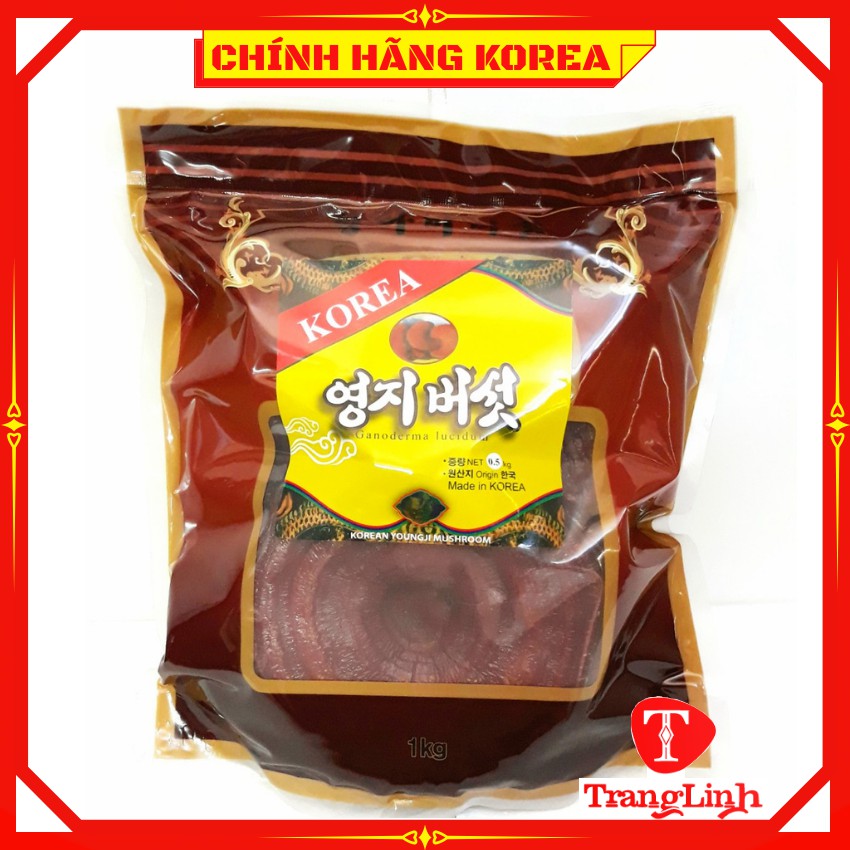 Nấm linh chi hàn quốc chính hãng - Nấm nâu đỏ 1kg giúp thải độc gan, thanh lọc cơ thể - tranglinhkorea