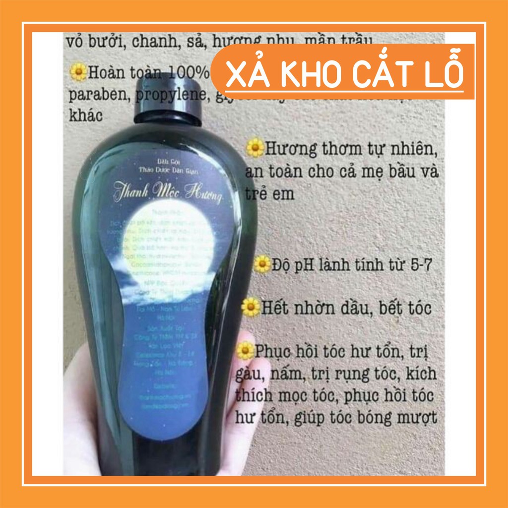 [ HOT ] DẦU GỘI THẢO DƯỢC DÂN GIAN THANH MỘC HƯƠNG SẠCH GÀU, MƯỢT TÓC, NHANH MỌC TÓC