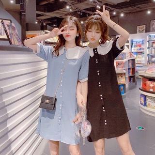 [ORDER]Đầm cổ sen[ảnh thật ở cuối]