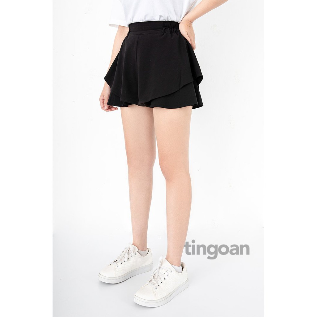 TINGOAN® - Quần váy xoè 2 tầng cạp chun co giãn đen NORTHIE SKORTS/ BL VER2 phiên bản mới nhất cuối tháng 6 năm 2023