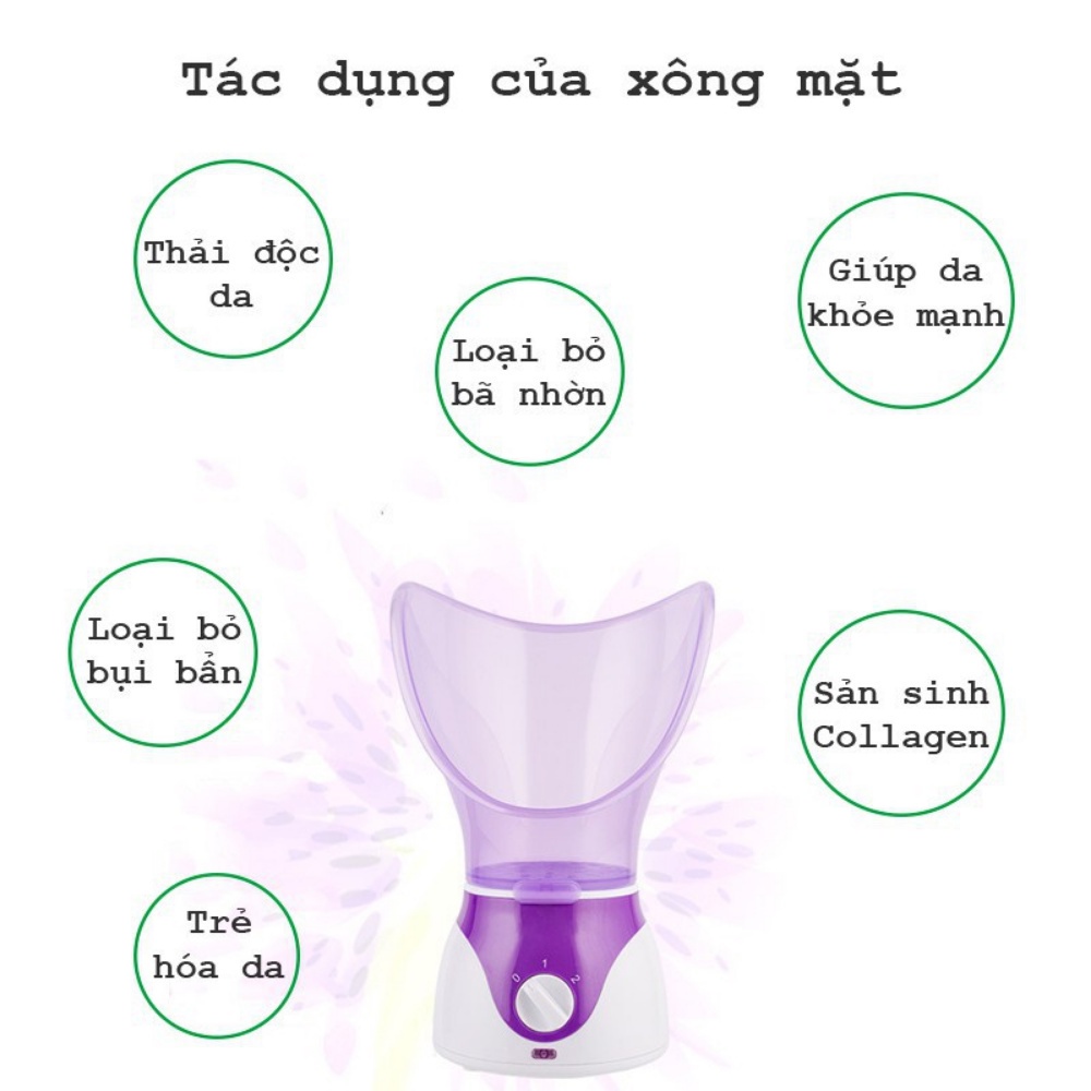 Máy xông mặt thảo dược, hoa quả tươi tự động NTFS chính hãng, xông mũi họng hiểu quả, bảo hành 1 tháng