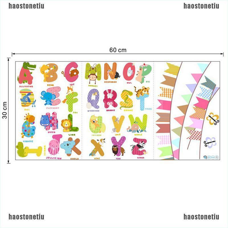 Sticker Dán Tường Họa Tiết Động Vật Hoạt Hình Dễ Thương Bắt Mắt