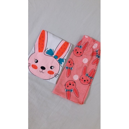 Bộ ngủ hoạt hình ullazang chất cotton JUNIDO B14
