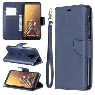 Bao da điện thoại màu trơn cho Samsung A6 2018/A6 Plus 2018