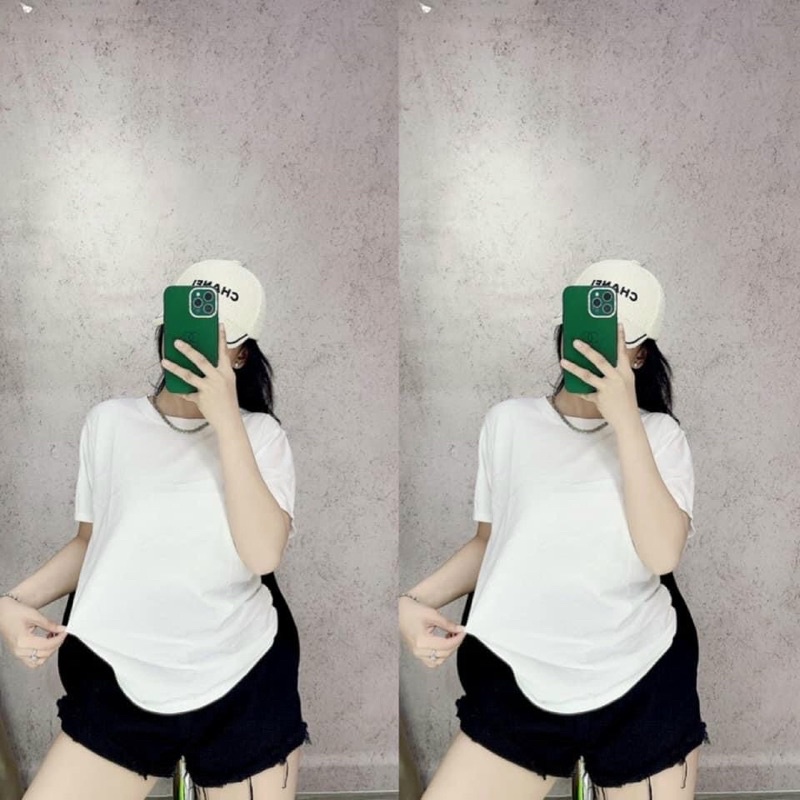 ÁO THUN GIẤY CỔ TRÒN TRƠN