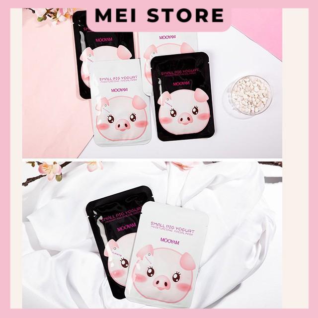 Mặt Nạ Heo Trắng Đen MÔOYAM Small Pig Yogurt Tinh Chất Sữa Chua Dướng Da Cấp Ẩm