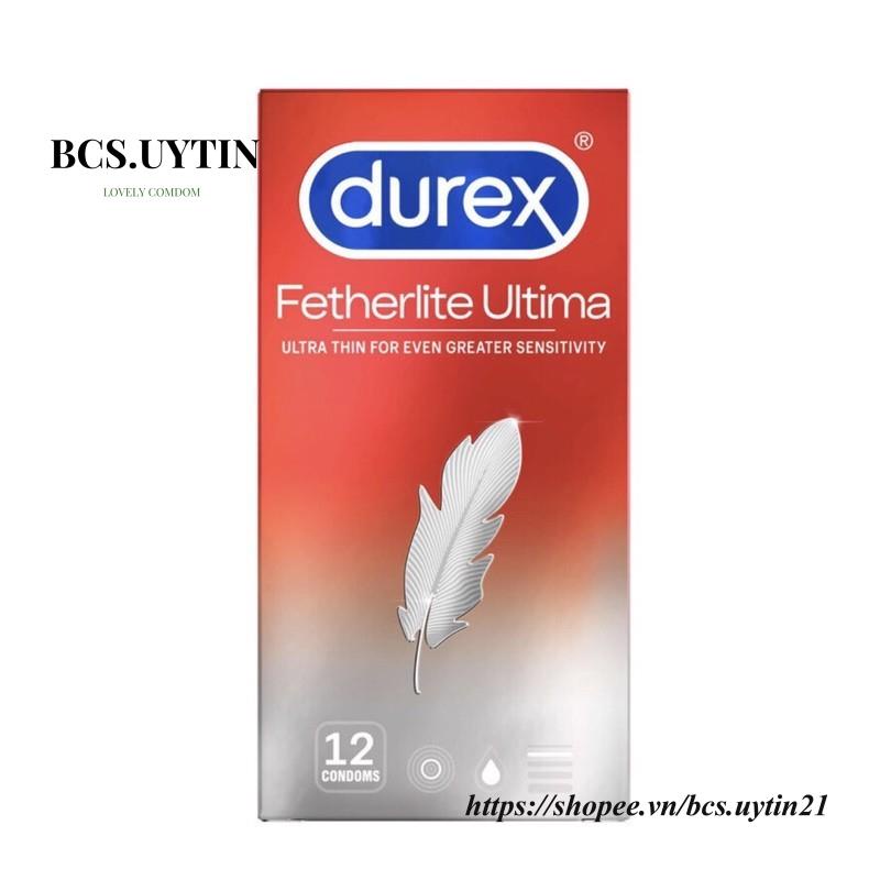 Bao cao su durex fetherlite siêu mỏng tăng cường khả năng cương cứng mang lại nhiều khoái cảm hộp 12c