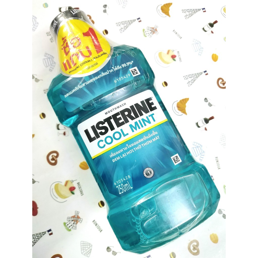 [COMBO HOT] Combo 2 chai nước súc miệng Listerine 250ml Thái Lan