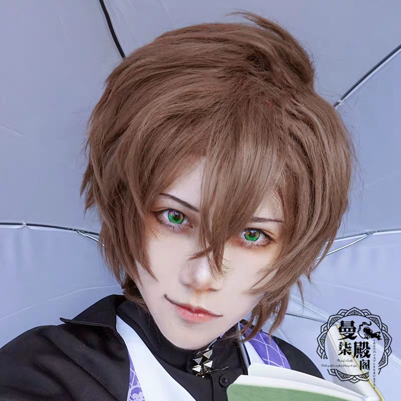 Wig/tóc giả nam cơ bản cosplay màu trắng bạc xám đen nâu tím