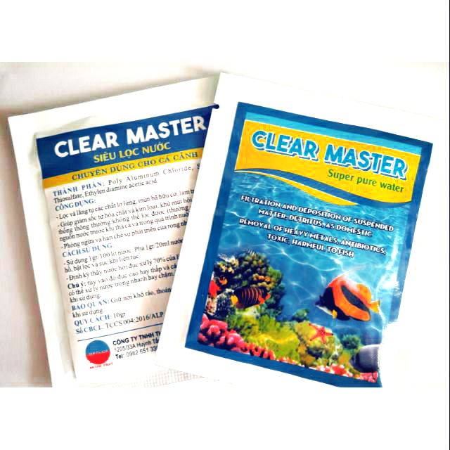 CLEAR MASTER siêu lọc nước, giúp nước trong sạch đẹp 10gr