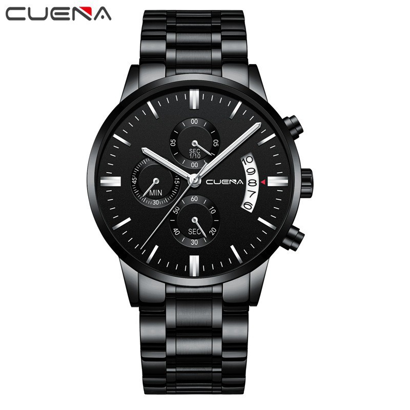 Đồng Hồ Nam hiệu CUENA Máy Nhật Dây Thép Cao Cấp Chạy Full 6 Kim Có Lịch Ngày - Đẳng Cấp Doanh Nhân Thành Đạt | BigBuy360 - bigbuy360.vn