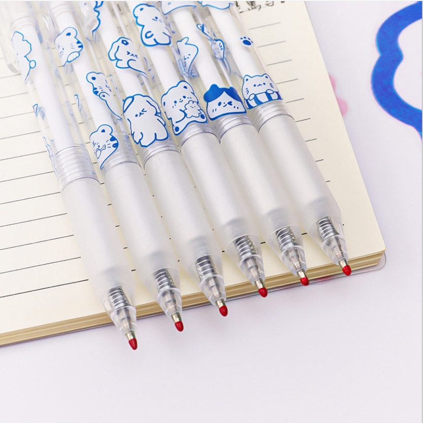 Set 6 bút bi ngòi to 0.5mm cực dễ xương mới nhất 2022