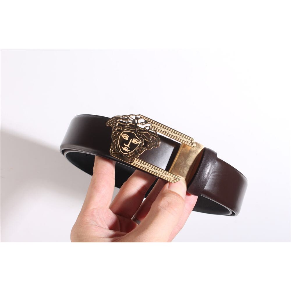 Thắt lưng Versace Belt Couple Genuine Leather Luxury Waist Strap Jeans Pants Pin Buckle Waistband 180