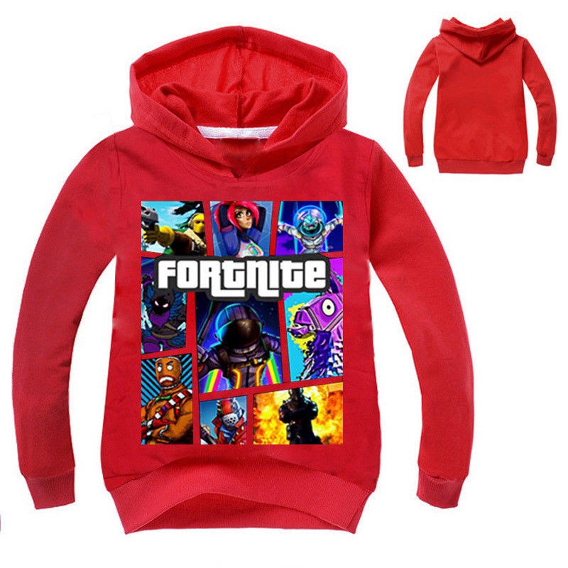 Áo hoodie tay dài phong cách game fortnite