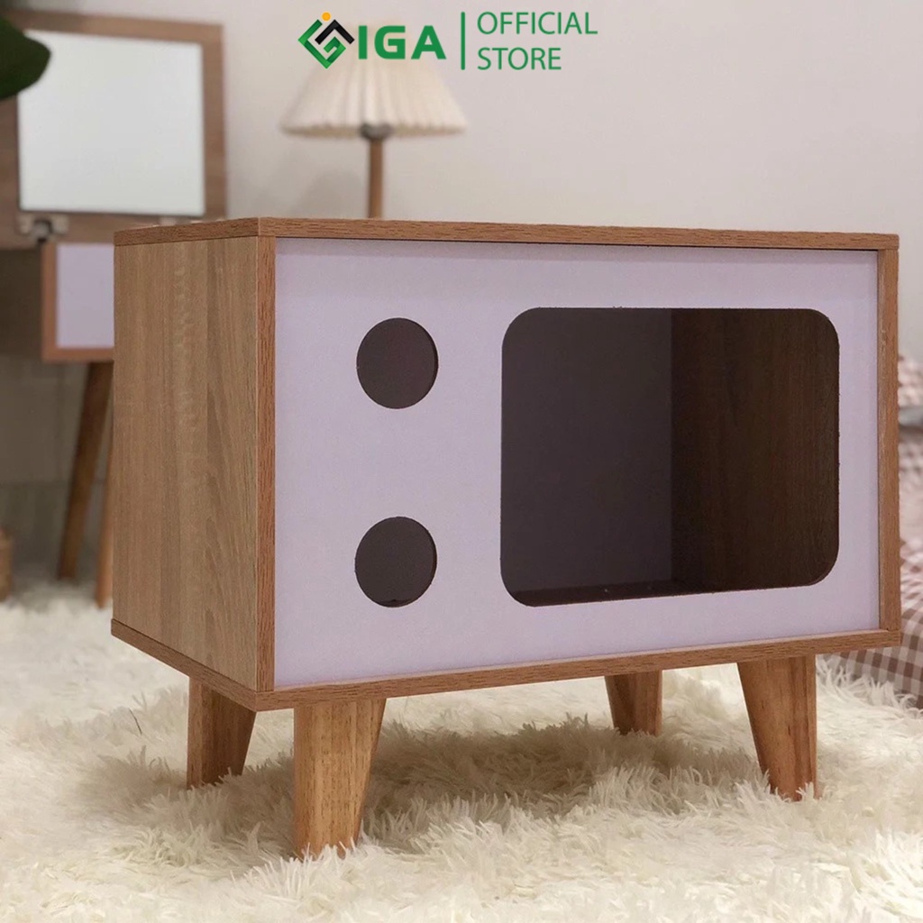 Nhà gỗ cho thú cưng cao cấp có thể tháo rời gấp gọn, làm sạch dễ dàng – Ổ cho chó mèo nhiều màu săc cực xinh. GP210