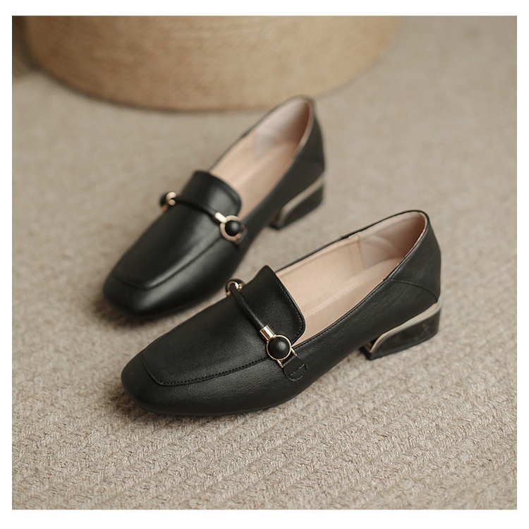 Giày Lười Da Đế Dày Thời Trang Thanh Lịch Cho Nữ