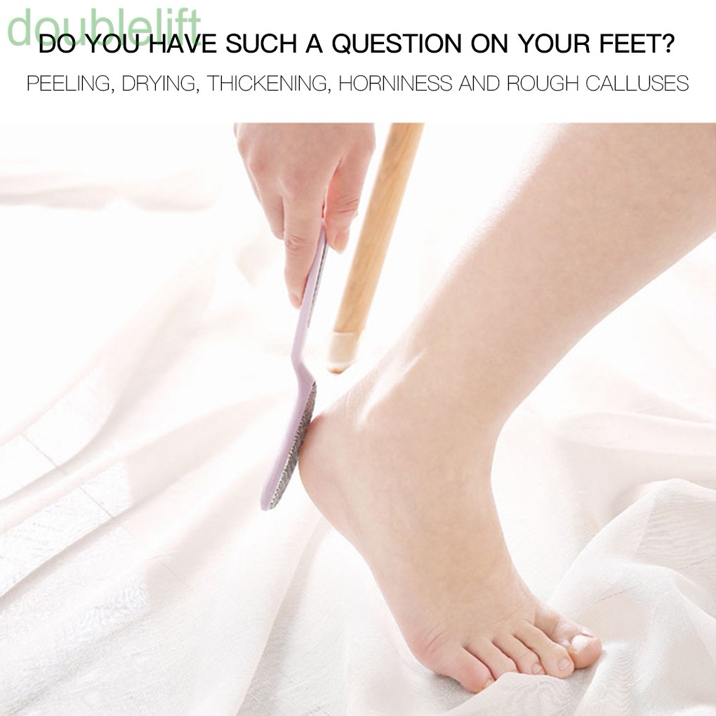 [Hàng mới về] Dụng cụ chà gót chân giúp loại bỏ da chết bằng thép không gỉ màu sắc ngẫu nhiên