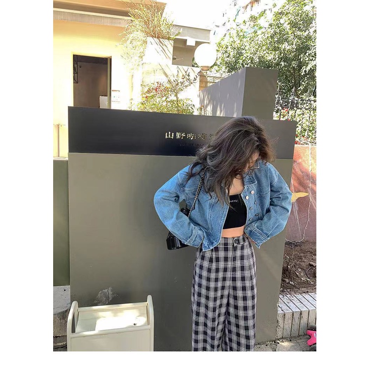 Áo Khoác Jeans Lửng Thời Trang Nữ Cá Tính