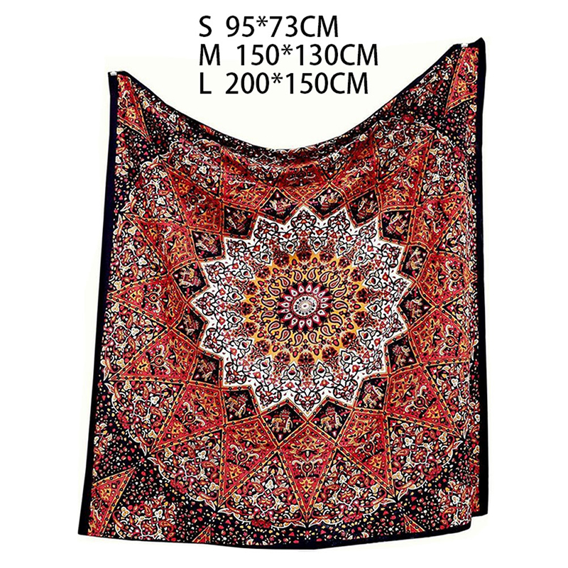 Thảm treo tường họa tiết Mandala Ấn Độ trang trí nhà cửa ấn tượng