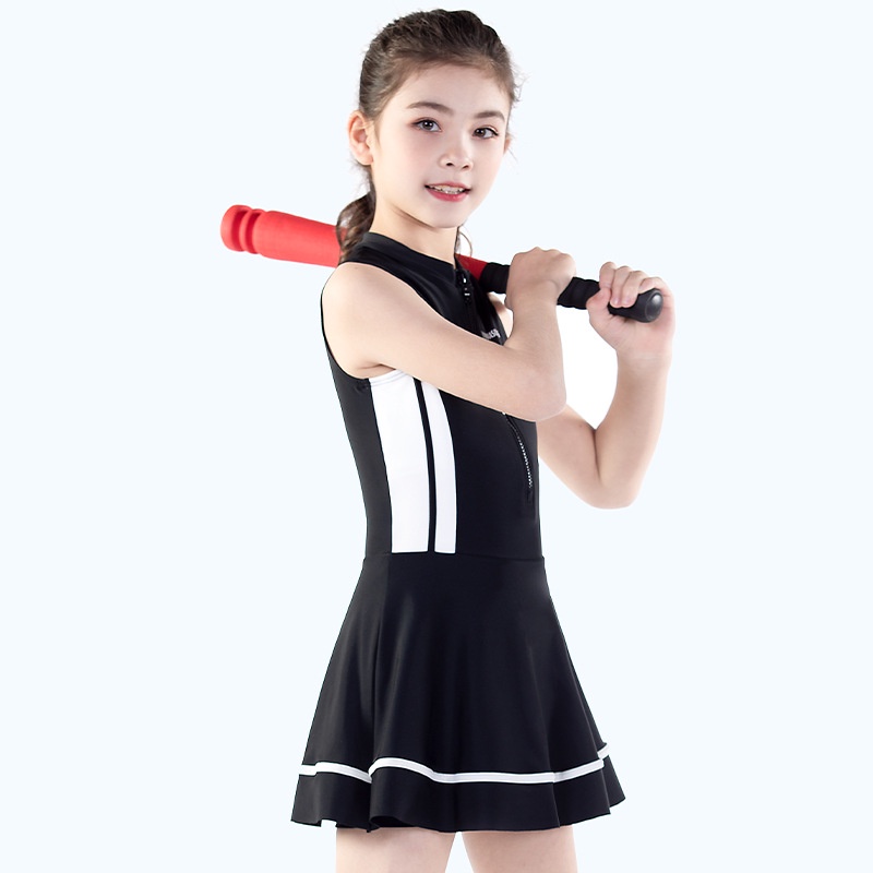 MOMASONG Bộ Đồ Bơi Liền Thân Thiết Kế Mới Xinh Xắn Thời Trang Dành Cho Bé Gái Từ 8-16 Tuổi Đồ bơi trẻ em gái Váy Bơi Nữ