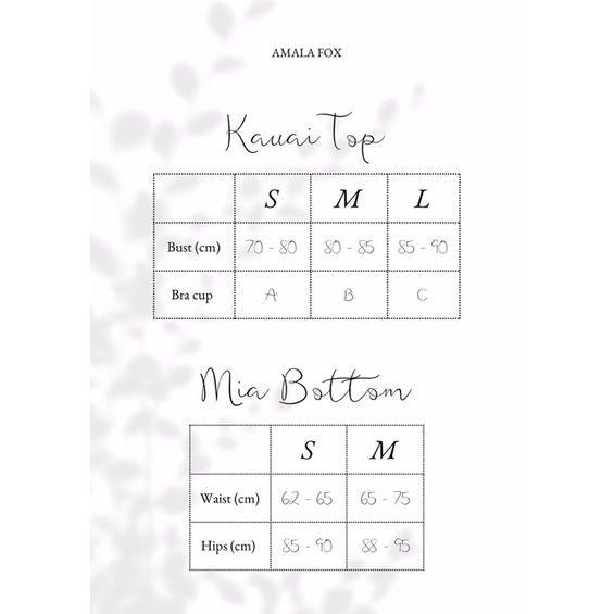 Thanh lý/pass set 4 món bikini amalafox amala fox