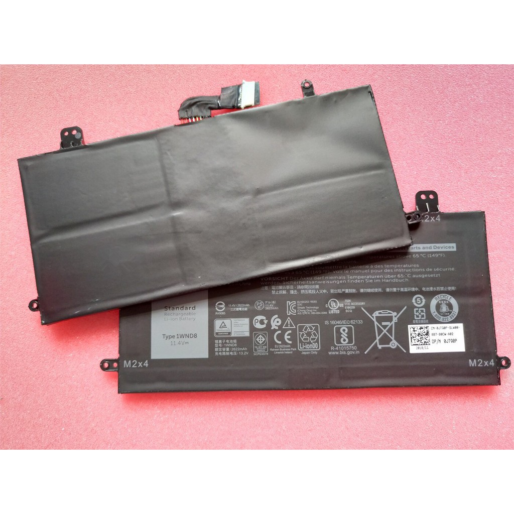 (BATTERY) PIN LAPTOP DELL 5285 (31.5WH [1WND8]/ 42WH [J0PGR]) (ZIN) Latitude 12 5285 5290