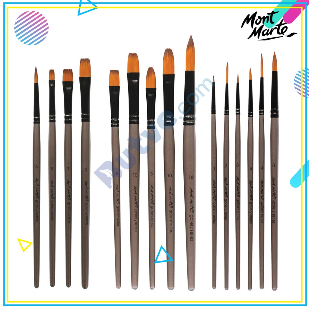 Bộ cọ vẽ màu acrylic Mont Marte Gallery Series Brush Set