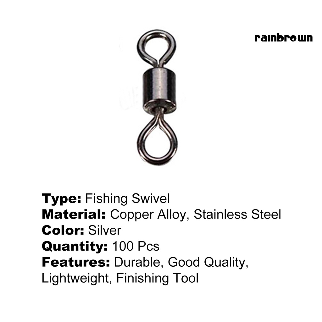 Set 100 Móc Câu Cá Bằng Đồng Hợp Kim Chuyên Dụng