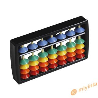 12❀ Math Toy Plastic Abacus 7 Digits Arithmetic Tool Kids Math Learn Aid Gift