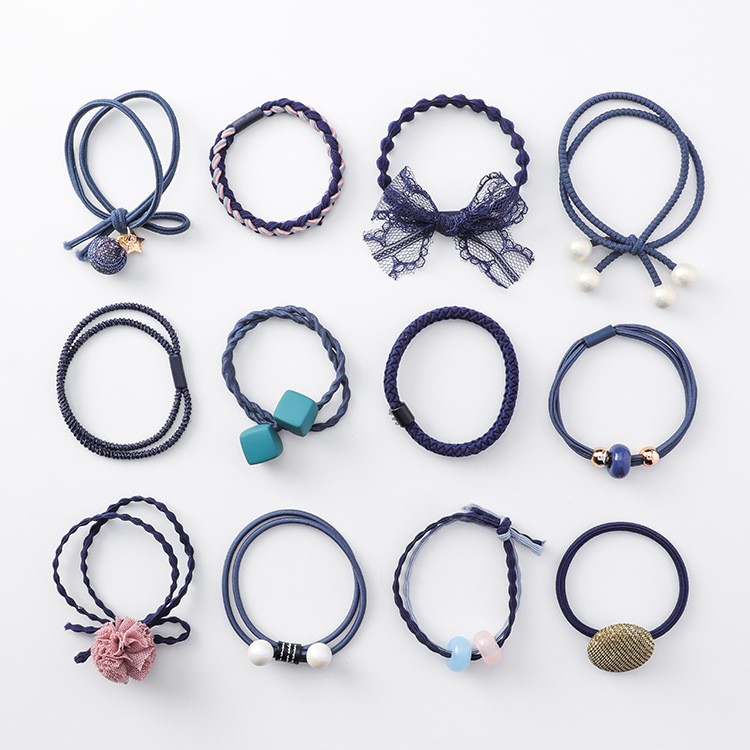 Set hũ 12 kiểu cột tóc sịn sò phong cách Hàn 12 cực cute giá rẻ