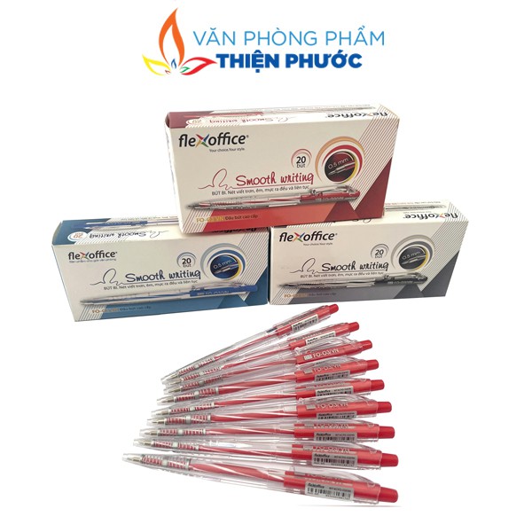 Bút bi Thiên Long nhiều màu FO-03 - Đầu bút 0.5mm THIỆN PHƯỚC