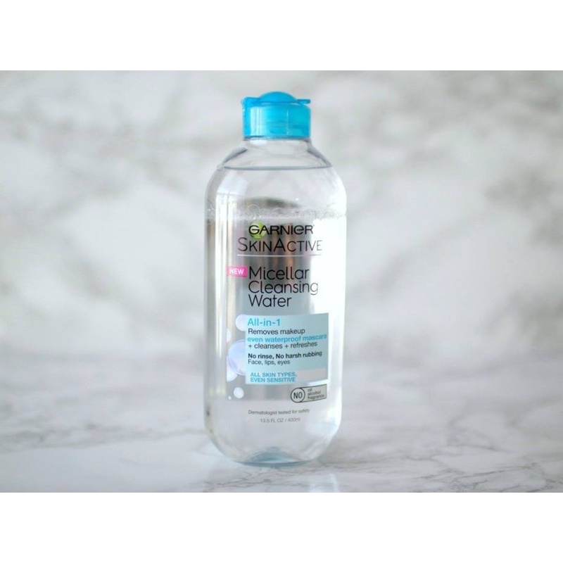 Nước tẩy trang xanh Garnier Skinactive Micellar Cleansing Water All-in-1 31ml