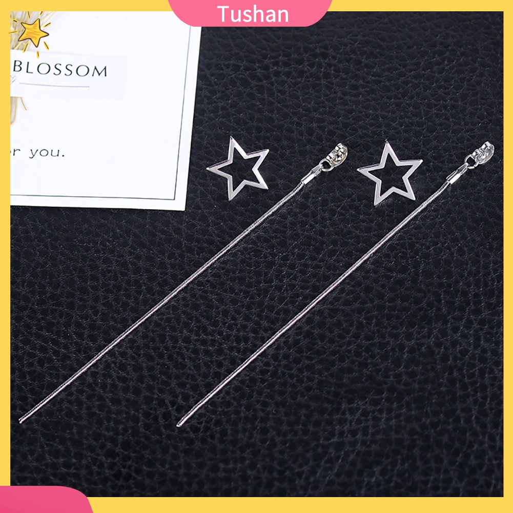 Đôi khuyên tai dài hình ngôi sao dễ thương cho nữ