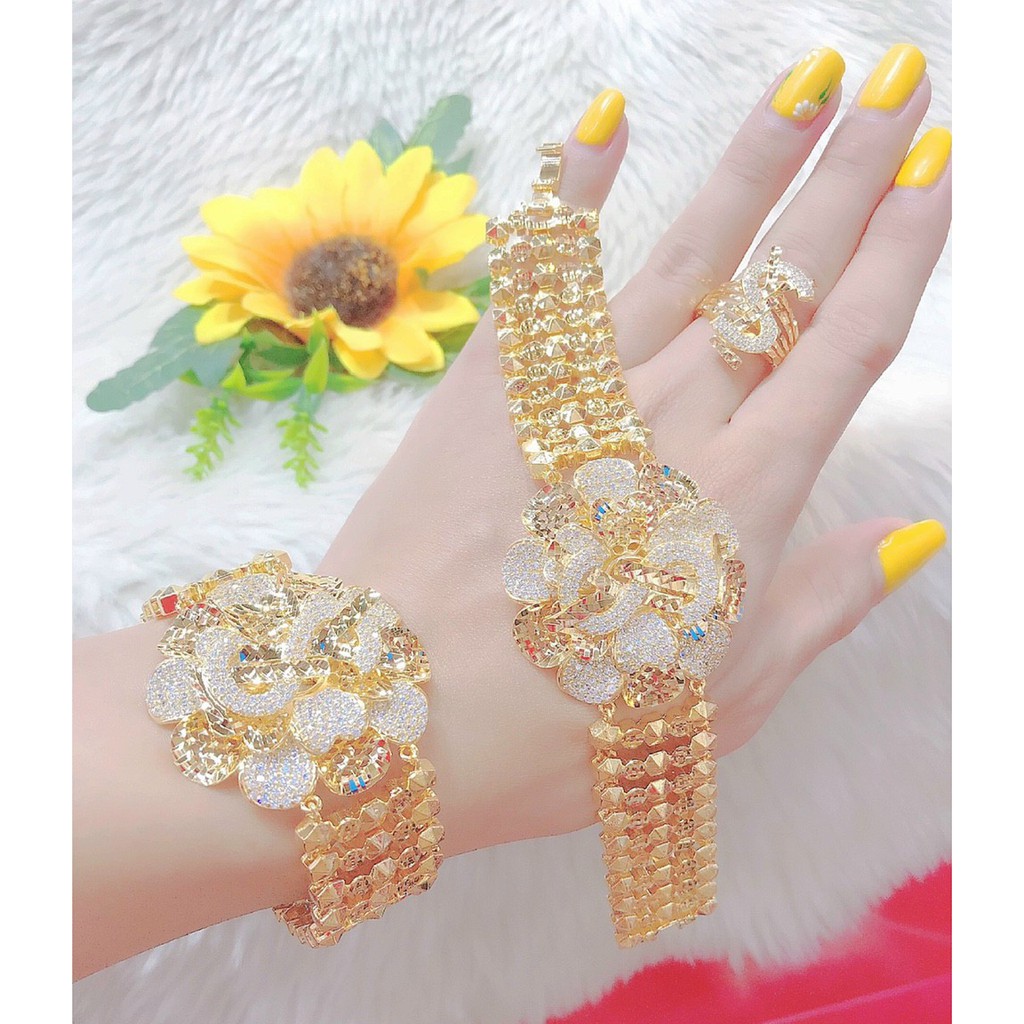 Lắc Tay Nữ Mạ Vàng Chữ S 1502412 - Mang Đi Chơi, Đi Tiệc Rất Sang Chảnh