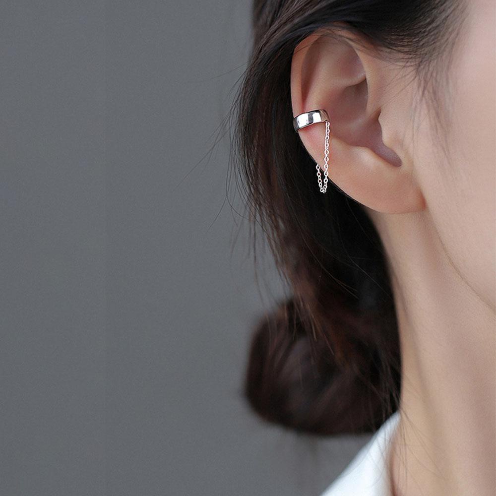 Kẹp Sụn Phong Cách Tối Giản Cho Nữ|Bông Tai Kẹp Hình Khối Nhỏ Màu Sắc Sang Trọng