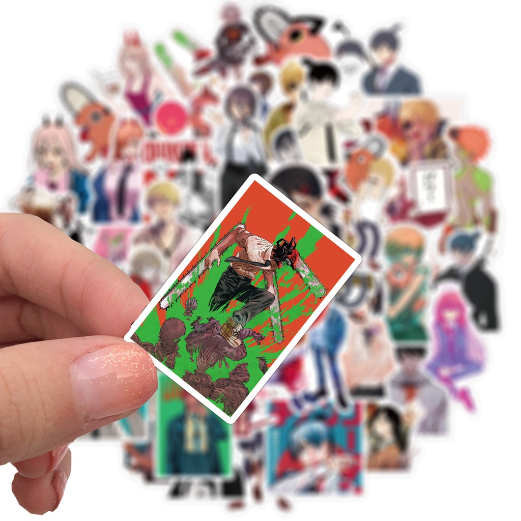 JOJO· Bộ Hình Dán Chống Thấm Chainsaw Man, 50 tờ/bộ