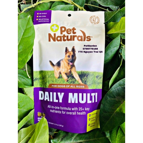 Vitamin & Khoáng tăng đề kháng cho chó hàng Mỹ Pet Naturals