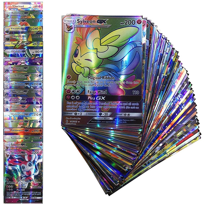 Set 120 Thẻ Bài Pokemon GX+Trainer Mega Team Cho Bộ Sưu Tập