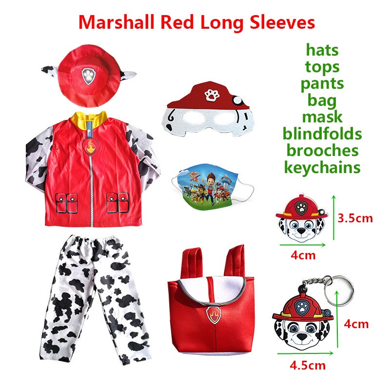 MARSHALL Bộ Đồ Hóa Trang Paw Patrol Độc Đáo Cho Bé