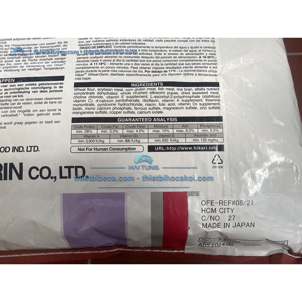 Thức Ăn Cao Cấp-Cám Cá Hikari Friend Bao 10KG Dành Cho Cá Koi- Cám nhật đảm bảo chất lượng không gây vàng, đục nước