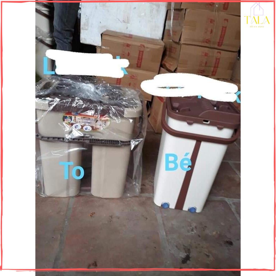 Chổi Lau Nhà Xoay 360 Gạt Nước Có Thùng