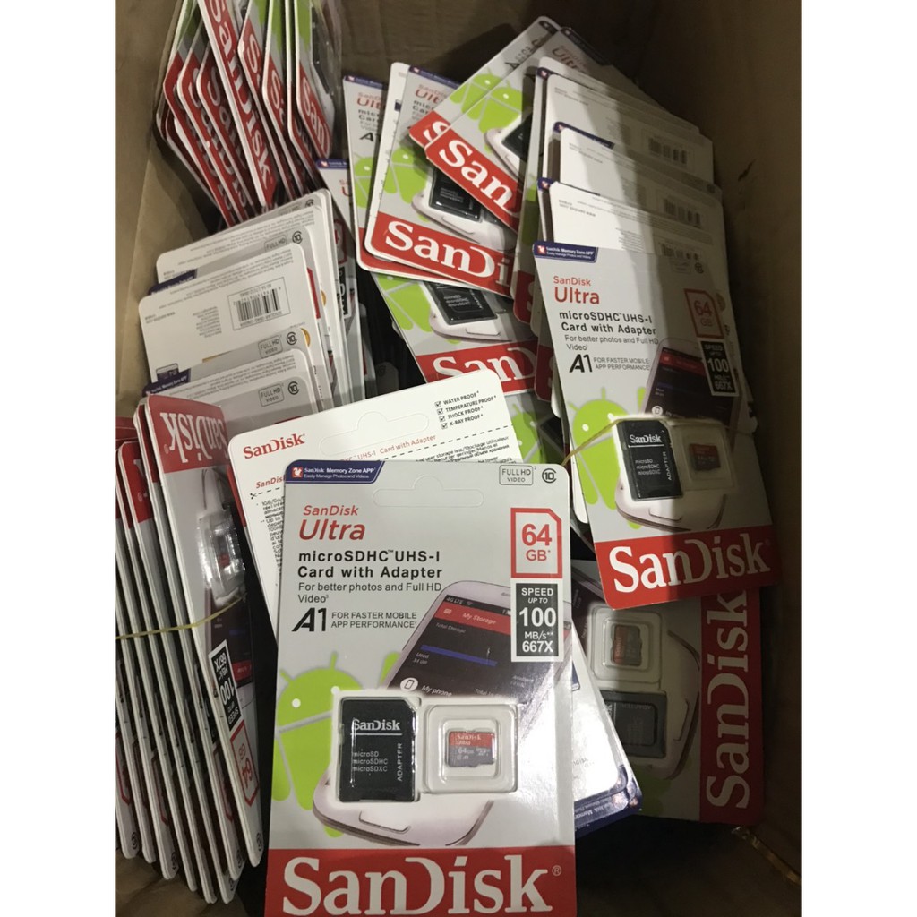 Thẻ Nhớ 32GB Sandisk MicroSD Ultra Upto 100MbS 667x - Bảo hành 5 năm
