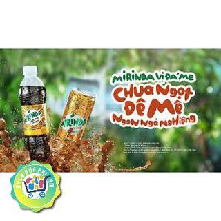 Lốc 6 chai nước ngọt Mirinda vị đá me chai 390ml